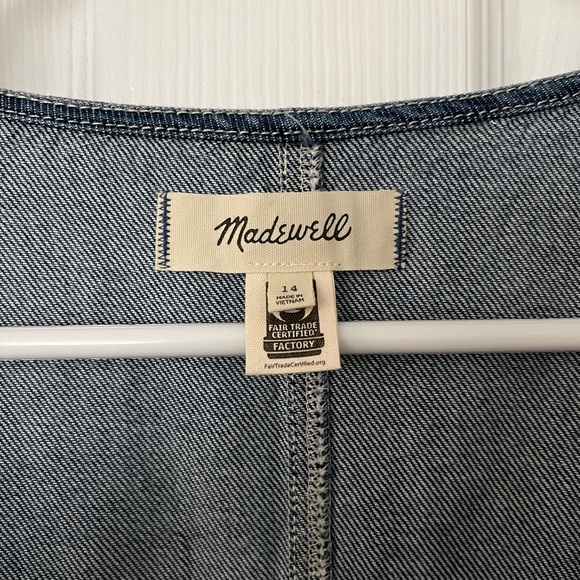 Madewell Denim Darted Mini Dress in Pixie Wash - Picture 6 of 8